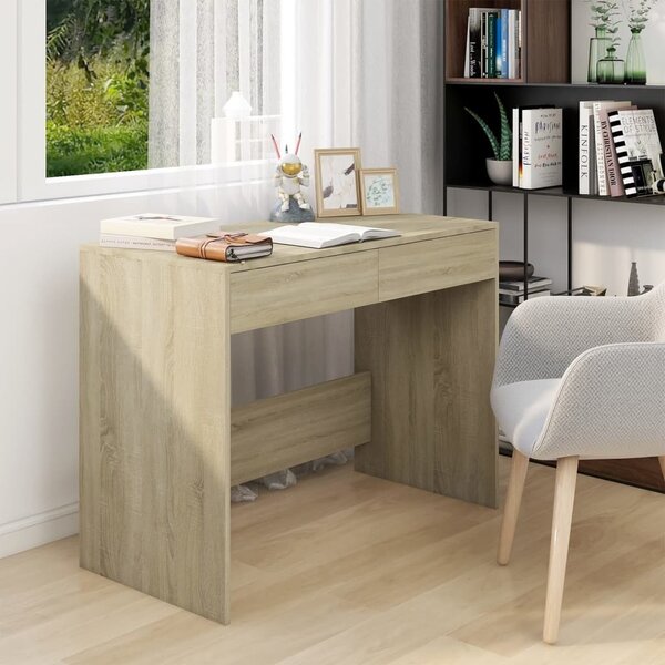 Maison Exclusive - písací stôl Sonoma dub 101x50x76,5 cm drevený materiál
