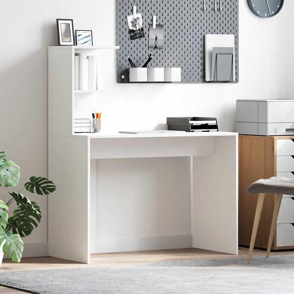 Maison Exclusive – písací stôl, biela drevotrieska, 102 x 50 x 124 cm