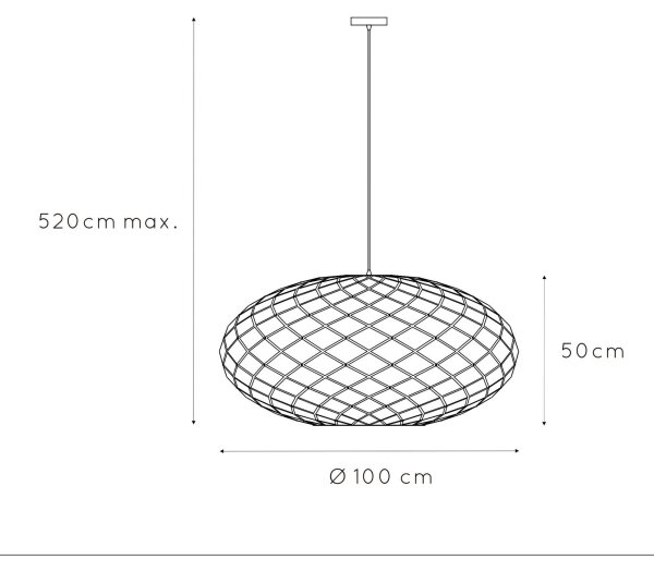 Lucide 21417/99/30 - Luster na lanku WOLFRAM 3xE27/60W/230V čierna