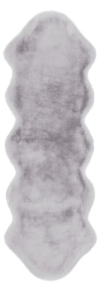 UMELÁ KOŽUŠINA, 60/180 cm, modrá, sivá - Online Only bytové doplnky, Online Only