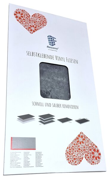 3 ks. KOMBÜSE Fliesana - Vodotesné samolepiace obklady do kúpene a kuchyne - Moderný dizajn - Efekt prírodného kamea - Lepenie na kuchynské obklady