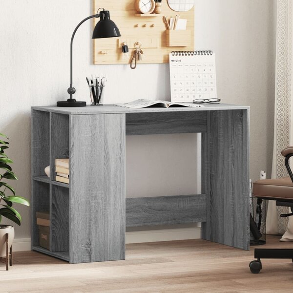 Maison Exclusive - písací stôl šedý Sonoma 102x50x75 cm drevený materiál