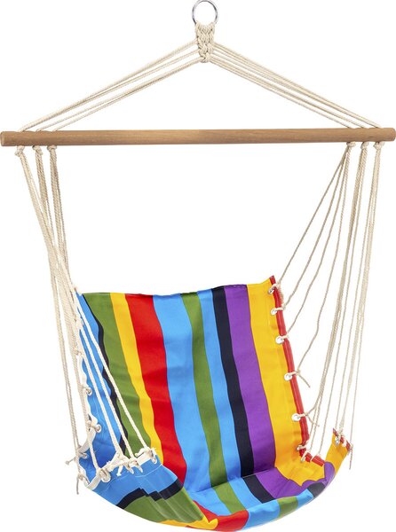 Nabbi Závesné hojdacie kreslo FHMK 100x58 cm - farebné pásy