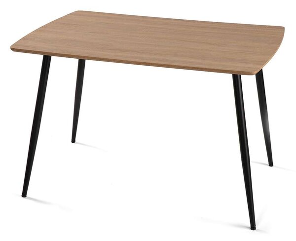 Jedálenský set Laconi 4+1, prírodné drevo / zelená