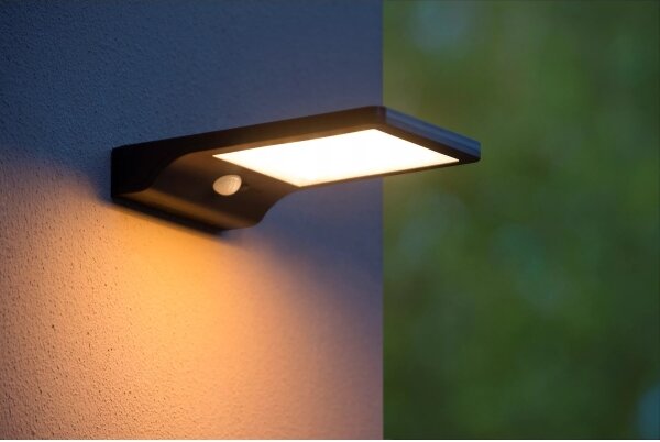Lucide 22862/04/30 - LED solárne svietidlo so senzorom BASIC LED/3W/1,2V IP44