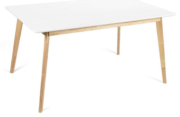 Jedálenský set Telti 4+1, biela / sivá