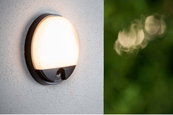 Lucide 22863/10/30 - LED Vonkajšie svietidlo so senzorom HUPS LED/10W/230V IP54