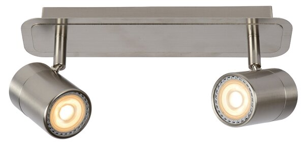 Lucide 26957/10/12 - LED Bodové svietidlo LENNERT 2xGU10/5W/230V matný chróm