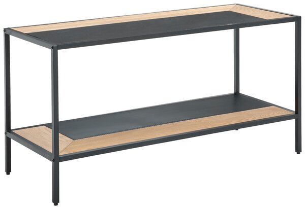KONZOLOVÝ STOLÍK, prírodná farba, čierna, drevo, kov, kompozitné drevo, 120/60/47 cm MID.YOU - Online Only obývacie izby, Online Only