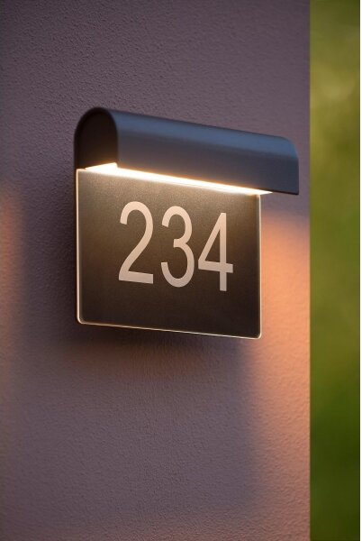Lucide 27881/06/30 - LED domové číslo THESI LED/6W/230V IP54