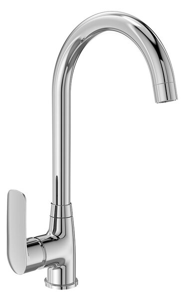 Mereo, Mereo Drezová stojanková batéria, Pego, s ramienkom nad pákou, výška 346 mm, chróm, MER-CB20104P