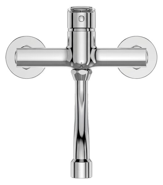 Mereo, Mereo Drezová nástenná batéria, Pego, 150 mm, s ramienkom rúrkovým o 18 mm - 200 mm, chróm, MER-CB30101P