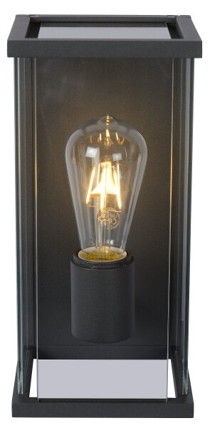Lucide 27885/01/30 - Vonkajšie nástenné svietidlo CLAIRE 1xE27/15W/230V IP54 čierna