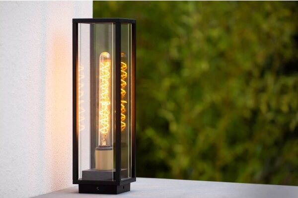 Lucide 27805/50/30 - Vonkajšia lampa LAURENS 1xE27/15W/230V IP54 50 cm čierna