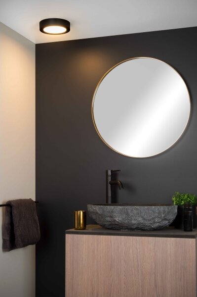 Lucide 28116/18/30 - LED Kúpeľňové svietidlo BRICE LED/12W/230V IP44 čierna