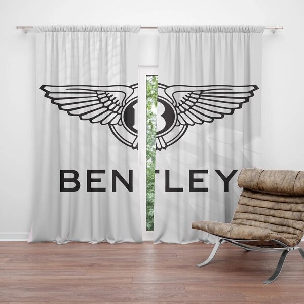 Sablio Záves Bentley na bielej: 2ks 140x250cm