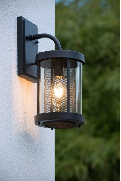 Lucide 29826/01/30 - Vonkajšie nástenné svietidlo MAKKUM 1xE27/40W/230V IP23