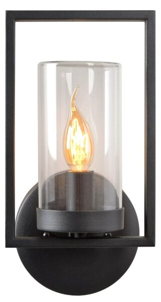 Lucide 29827/01/30 - Vonkajšie nástenné svietidlo NISPEN 1xE14/40W/230V IP44