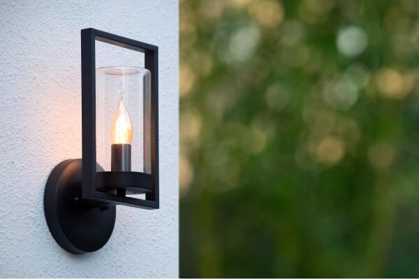 Lucide 29827/01/30 - Vonkajšie nástenné svietidlo NISPEN 1xE14/40W/230V IP44