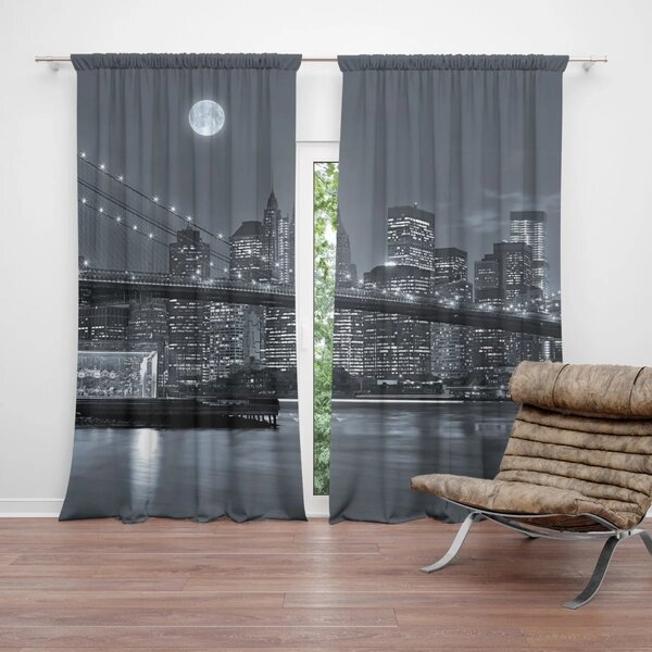 Sablio Záves Nočný New York 2: 2 ks 140x250 cm