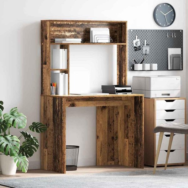 Maison Exclusive – Písací stôl z recyklovaného dreva a drevovláknitej dosky, 91 x 50 x 149 cm