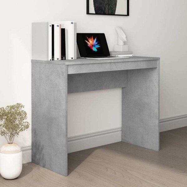 Maison Exclusive - písací stôl betónovo sivý 90x40x72 cm drevený materiál
