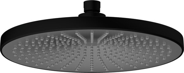 WENKO Sprchová hlavica Ultimate Shower, sprchová hlavica Ø 25 cm s funkciou Softrain, 284 trysiek pre jemný a intenzívny prúd vody, s ½" univerzálnym pripojením, vhodná pre prietokové ohrievače, čierna/sivá