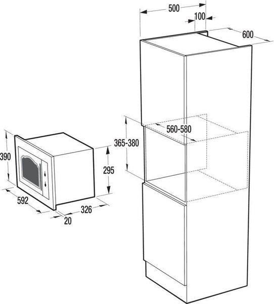 Gorenje BM235CLI - Mikrovlnna rúra zabudovatelná