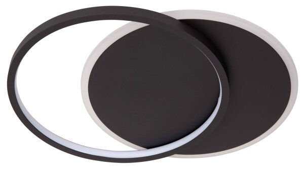 Lucide 44112/24/30 - LED Stmievateľné stropné svietidlo AXELLE LED/24W/230V čierna