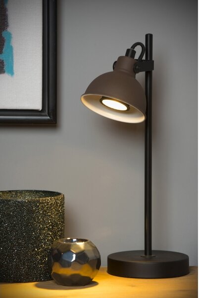 Lucide 45573/01/97 - Stolná lampa DAMIAN 1xGU10/35W/230V hnedá