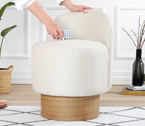 Hanah Home Taburet Barren krémový