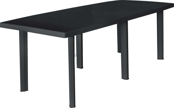 Maison Exclusive - Záhradný stôl antracit 216x90x72 cm plast