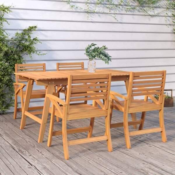 Maison Exclusive - Záhradný stôl 150x90x75 cm z masívneho dreva akácie