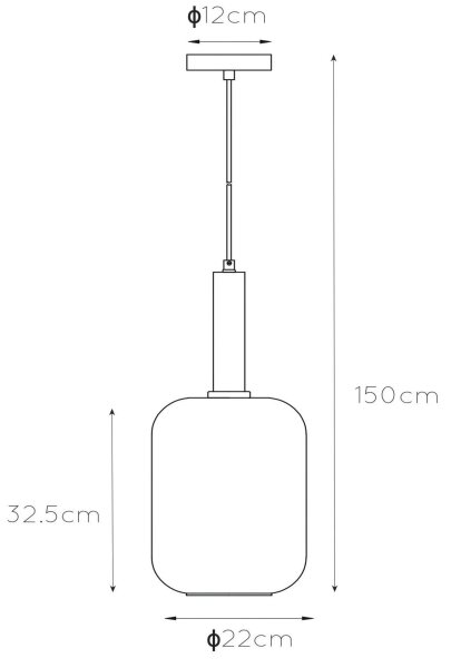 Lucide 45494/01/65 - Luster na lanku JOANET 1xE27/40W/230V