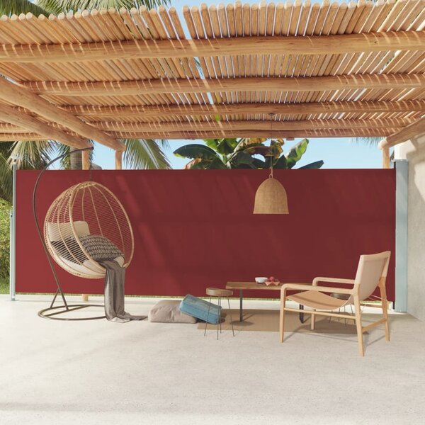 Maison Exclusive – bočná markíza s výsuvom 180 x 600 cm, červená
