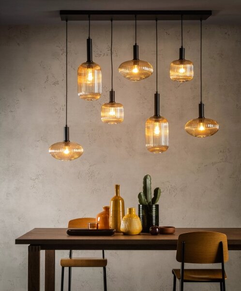 Lucide 45386/07/62 - Luster na lanku MALOTO 7xE27/40W/230V