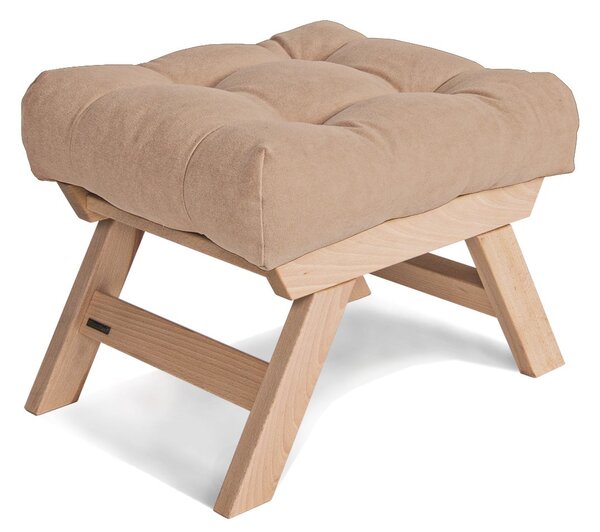 MarLiving Taburet BREEZIO 02 55 cm z masívu/béžový