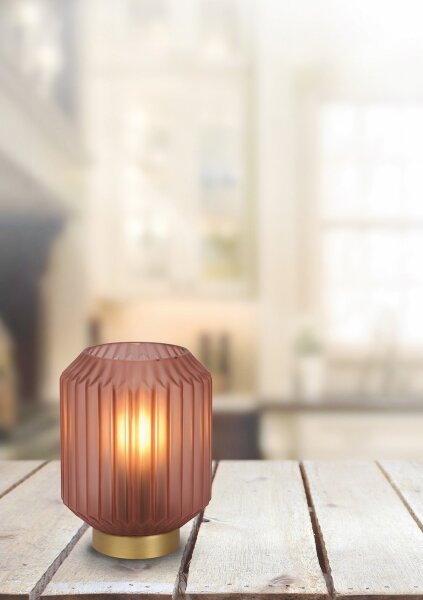 Lucide 45595/01/66 - Stolná lampa SUENO 1xE14/40W/230V ružová