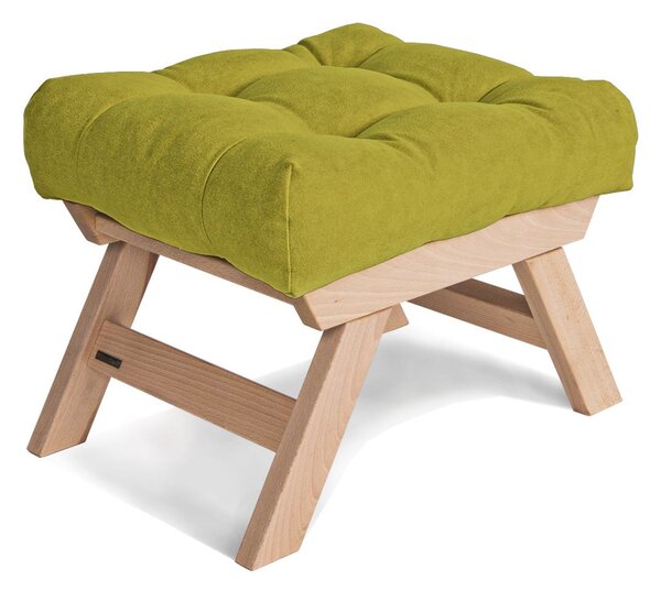 MarLiving Taburet BREEZIO 02 55 cm z masívu/zelený