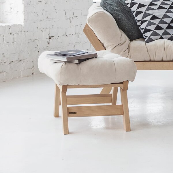 MarLiving Taburet BREEZIO 02 55 cm z masívu/oranžový