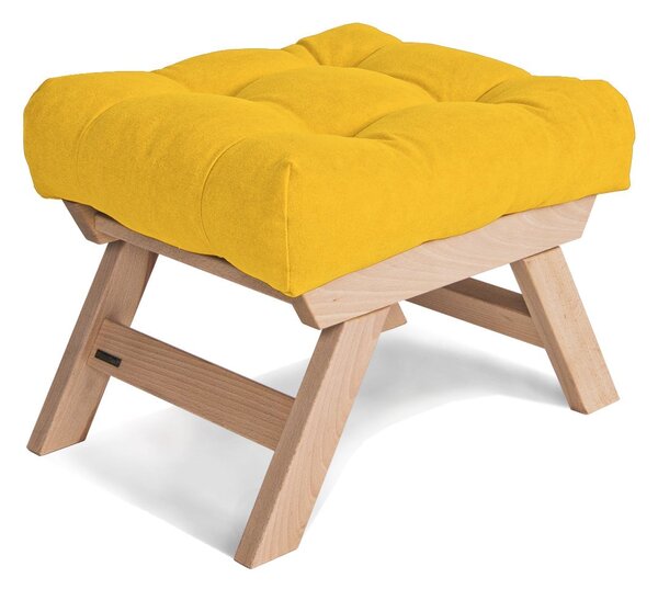 MarLiving Taburet BREEZIO 02 55 cm z masívu/žltý