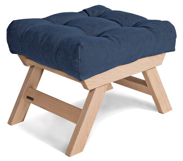 MarLiving Taburet BREEZIO 02 55 cm z masívu/modrý