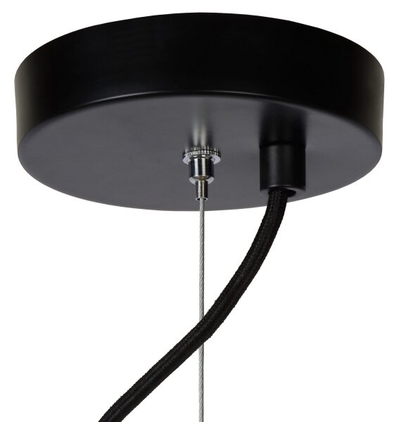 Lucide 45449/76/30 - Luster na lanku ELODIE 3xE27/40W/230V čierna