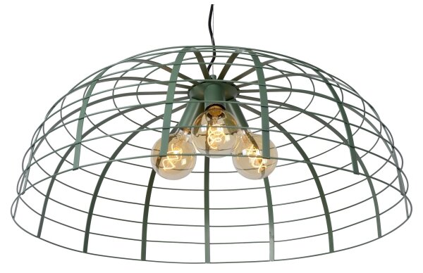 Lucide 45449/76/37 - Luster na lanku ELODIE 3xE27/40W/230V tyrkysová