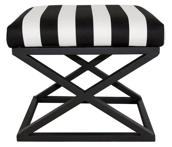 Hanah Home Taburet CAPRAZ Babyface čierno-biely