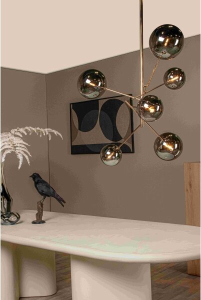 Lucide 46417/06/10 - LED Luster na tyči ALARA 6xG4/1,5W/230V zlatá