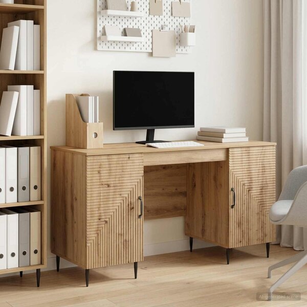 Maison Exclusive – Písací stôl Artisan z dubového drevotrieskového materiálu, 142,5 x 50 x 75 cm