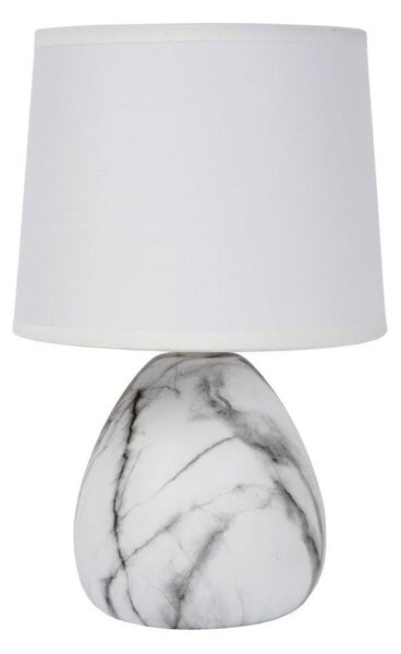 Lucide 47508/81/31 - Stolná lampa MARMO 1xE14/40W/230V biela
