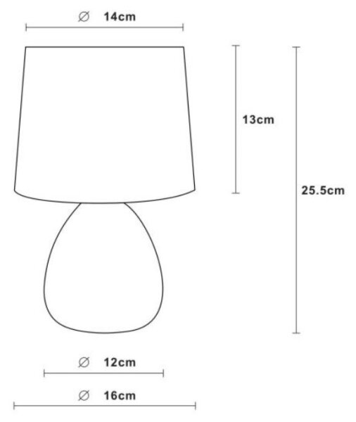 Lucide 47508/81/30 - Stolná lampa MARMO 1xE14/40W/230V čierna