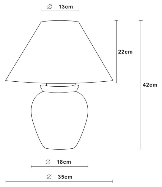 Lucide 47507/81/36 - Stolná lampa RAMZI 1xE27/60W/230V šedá